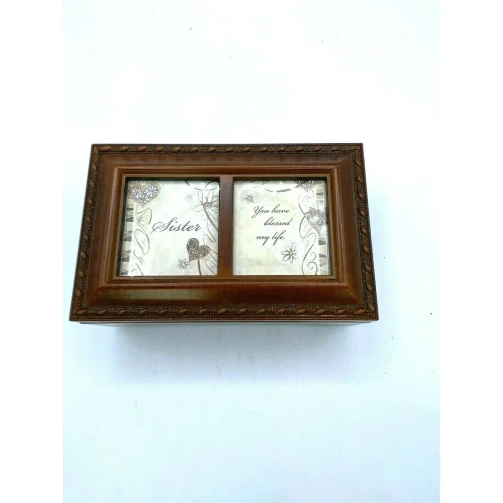 SANKYO COTTAGE GARDEN JEWELRY FLIP TOP MUSIC BOX 4